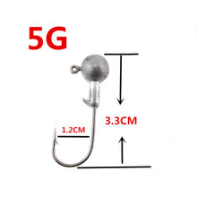 5 PSC 1g/3g/5g/5.5g/10g Lead Head Hook