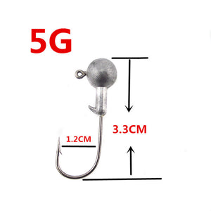 5 PSC 1g/3g/5g/5.5g/10g Lead Head Hook