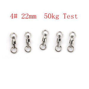 5Pcs Size 0/1/2/4/6/7/8# Ball Bearing Fishing