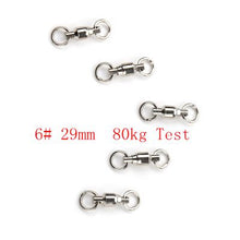 5Pcs Size 0/1/2/4/6/7/8# Ball Bearing Fishing