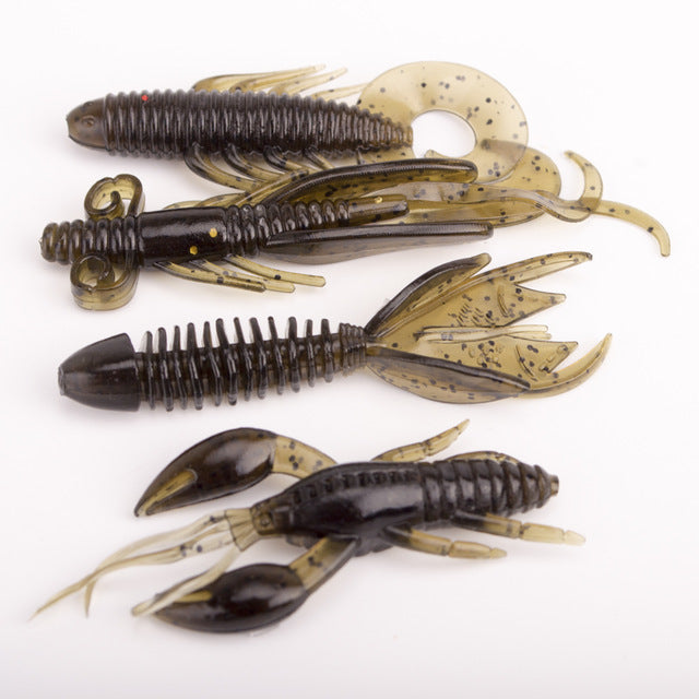 4pcs shrimp soft fishing lure