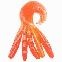 5 Pcs  Screw curly tail soft lure 6cm 2g