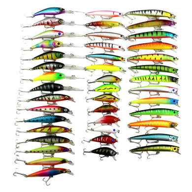 43pc Fishing Lure Set Mixed 6 Models