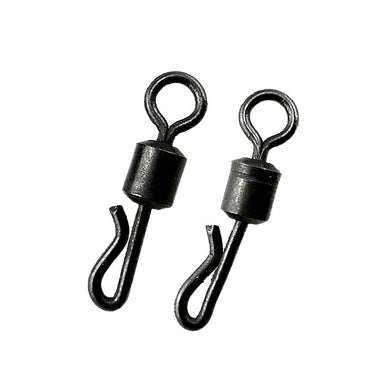 100PCS Ball Bearing Swivel Solid Rings Fishing Connector 8#