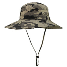 Outdoor Cap Canvas Woodland Camouflage Large Hat For Unisex