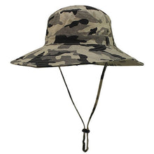 Outdoor Cap Canvas Woodland Camouflage Large Hat For Unisex