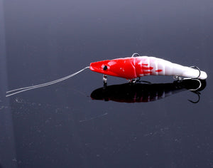 8.5cm 8.3g Noctilucent Soft Silicone Simulation Shrimp