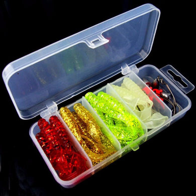 31Pcs Worm Lure Soft Plastic