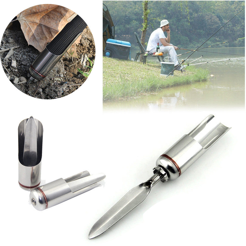 Portable Stainless Steel Telescopic Support Fishing Rod Holder