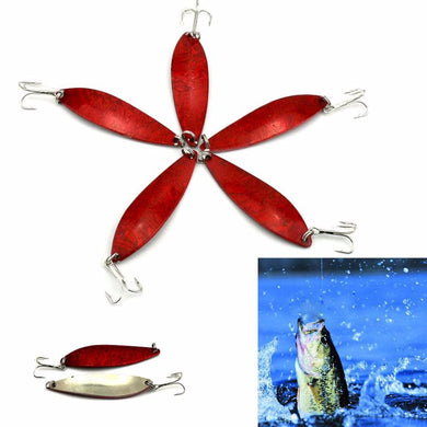 5pcs fishing spoon