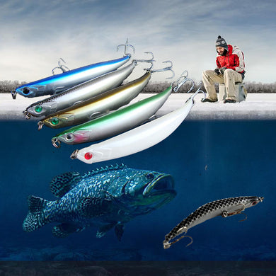 5pc Fishing Lure with 2 hooks 11 cm / 12g
