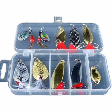 10pcs Fishing Spoon