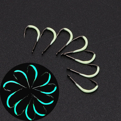 7pcs Luminous Fishing Hooks 0.5-3#