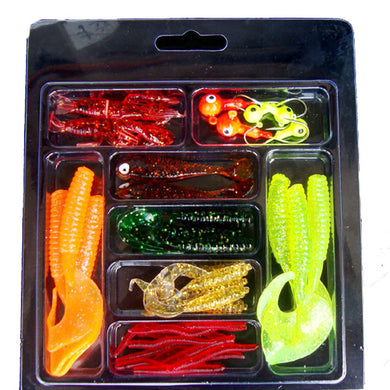 33Pcs fishing Soft Lure