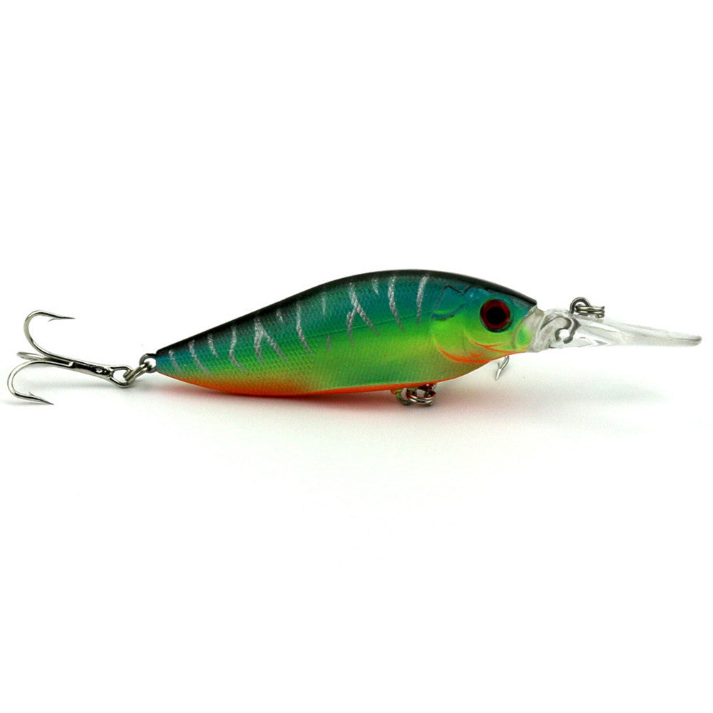 10pcs Fishing Lures 10 color with 4 fishing hooks