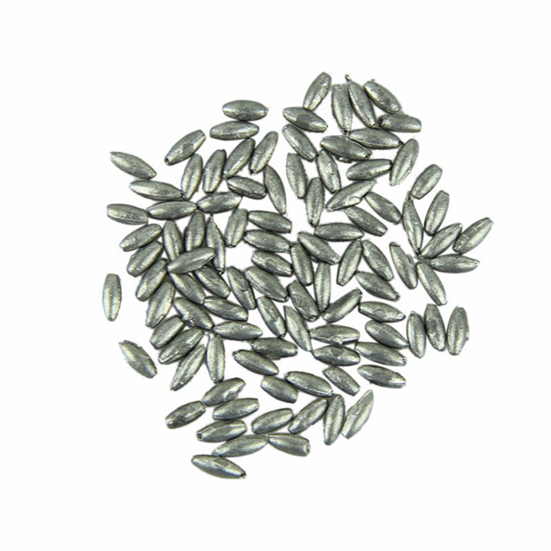 100pcsolive shaped lead  0.05g plummet lead sinker 6.5mm