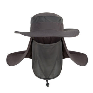 Hat Outdoor Unisex Brim Sun Block Quick Drying