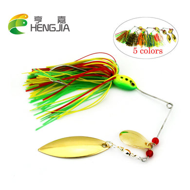 spinnerbaits Rotating  lead head Fluff pike fishing Lures 16.3g