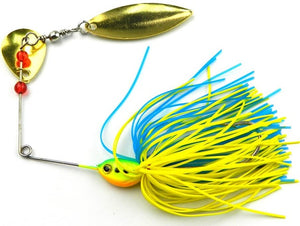 spinnerbaits Rotating  lead head Fluff pike fishing Lures 16.3g