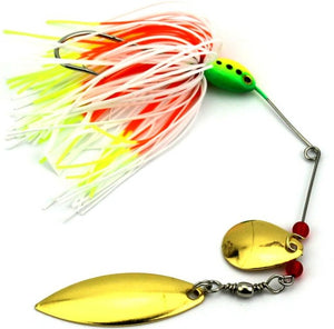 spinnerbaits Rotating  lead head Fluff pike fishing Lures 16.3g