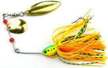 spinnerbaits Rotating  lead head Fluff pike fishing Lures 16.3g