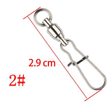 5PCS 2# 3# 4# 6# Ball Bearing Swivels Crane Duo Lock Snap