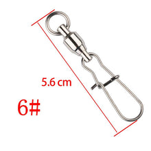 5PCS 2# 3# 4# 6# Ball Bearing Swivels Crane Duo Lock Snap