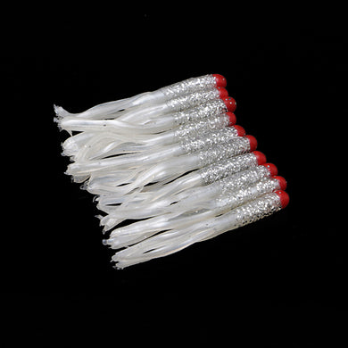 10pcs Soft Lure Larva Grub 2.8cm Worm Silicon