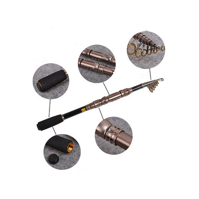 Portable Telescopic Fishing Rod Spinning
