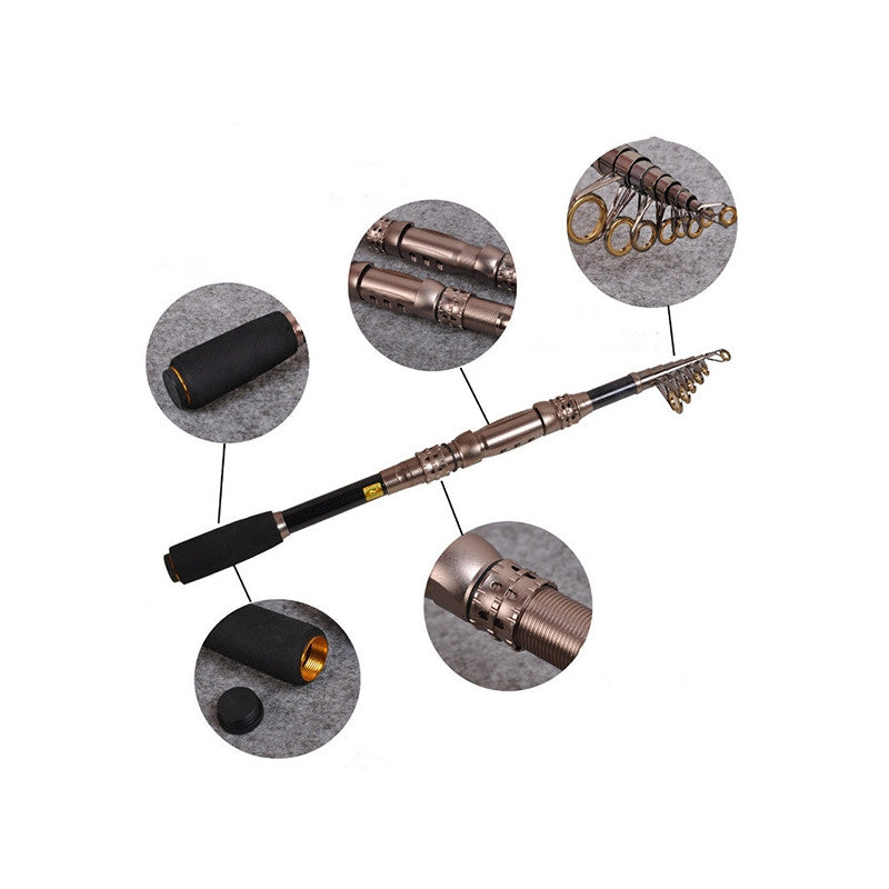Portable Telescopic Fishing Rod Spinning