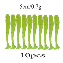 10Pcs 4.5cm 0.7gSoft Lure 10 colors
