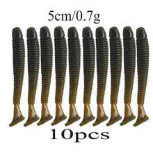 10Pcs 4.5cm 0.7gSoft Lure 10 colors