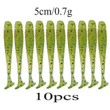 10Pcs 4.5cm 0.7gSoft Lure 10 colors