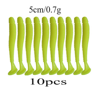 10Pcs 4.5cm 0.7gSoft Lure 10 colors