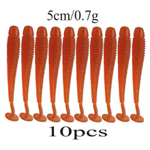 10Pcs 4.5cm 0.7gSoft Lure 10 colors