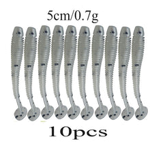 10Pcs 4.5cm 0.7gSoft Lure 10 colors