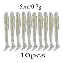 10Pcs 4.5cm 0.7gSoft Lure 10 colors