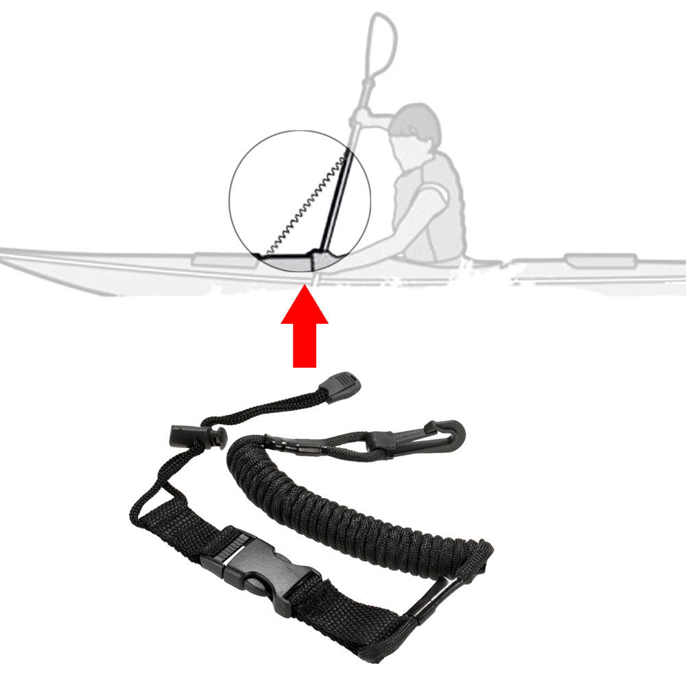 1pc Coiled Paddle Leash Kayak Stretches to 150cm