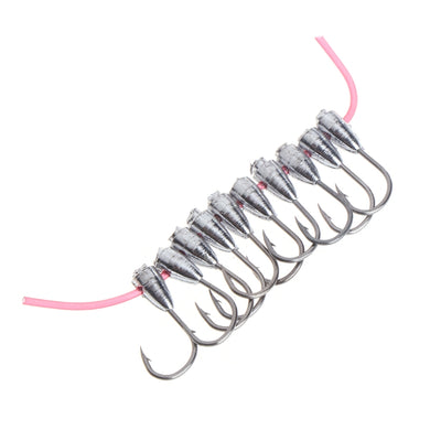 10 Pcs Fishing Hooks Lead Head