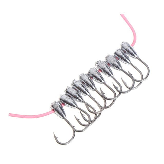 10 Pcs Fishing Hooks Lead Head