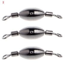 3Pcs Copper Sinker Fishing Swivels Rolling Lead