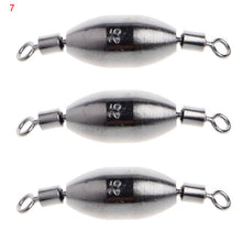3Pcs Copper Sinker Fishing Swivels Rolling Lead