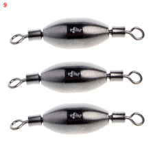 3Pcs Copper Sinker Fishing Swivels Rolling Lead