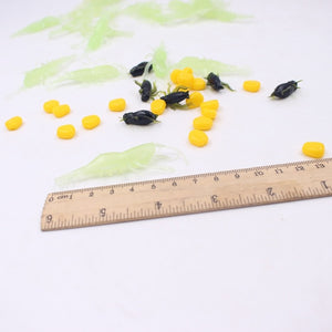 10Pcs Fluorescent Green Lobster Silicone Soft Fish Lure