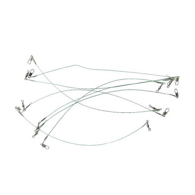 6Pcs Anti-bite Fly leash Fishing lead Line 15cm20cm 25cm