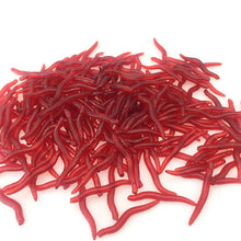 30Pcs Artificial Red Rubber Soft Bait