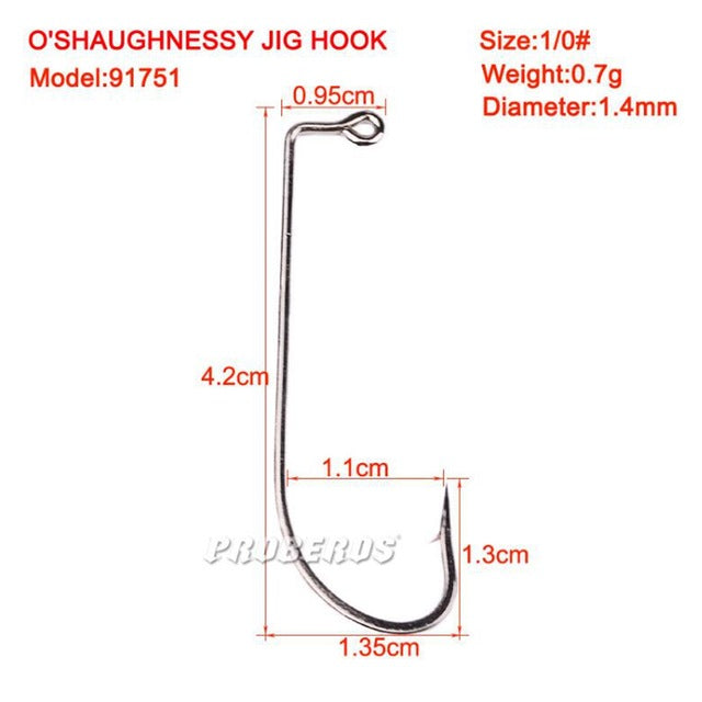 10 pcs Hook Size 1/0#2#/2/0#3/0#4/0#5/0#