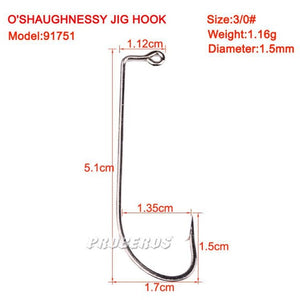 10 pcs Hook Size 1/0#2#/2/0#3/0#4/0#5/0#