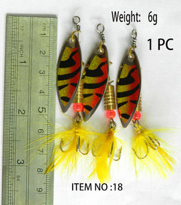 1pcs Spoon Fishing Lure 7cm 9.9g