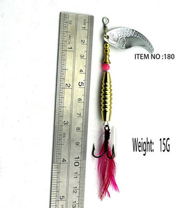 1pcs Spoon Fishing Lure 7cm 9.9g